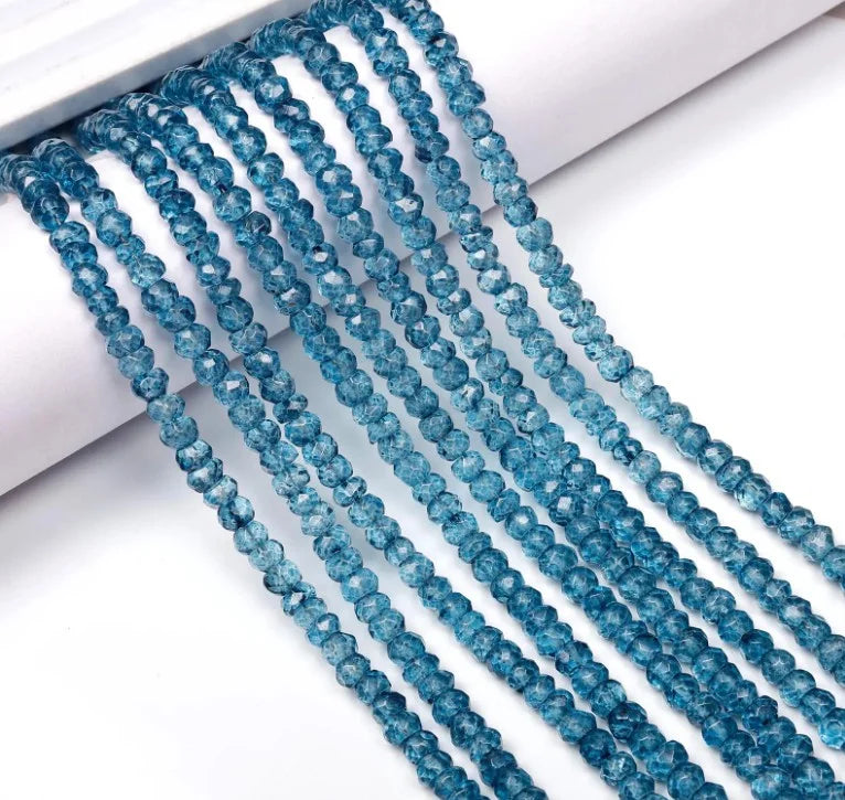 London Blue Topaz necklace with diamond closure, luxury gemstone jewelry for timeless elegance