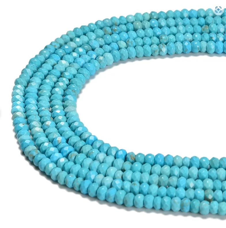 Turquoise necklace with diamond closure, vibrant blue gemstone jewelry for elegant boho style