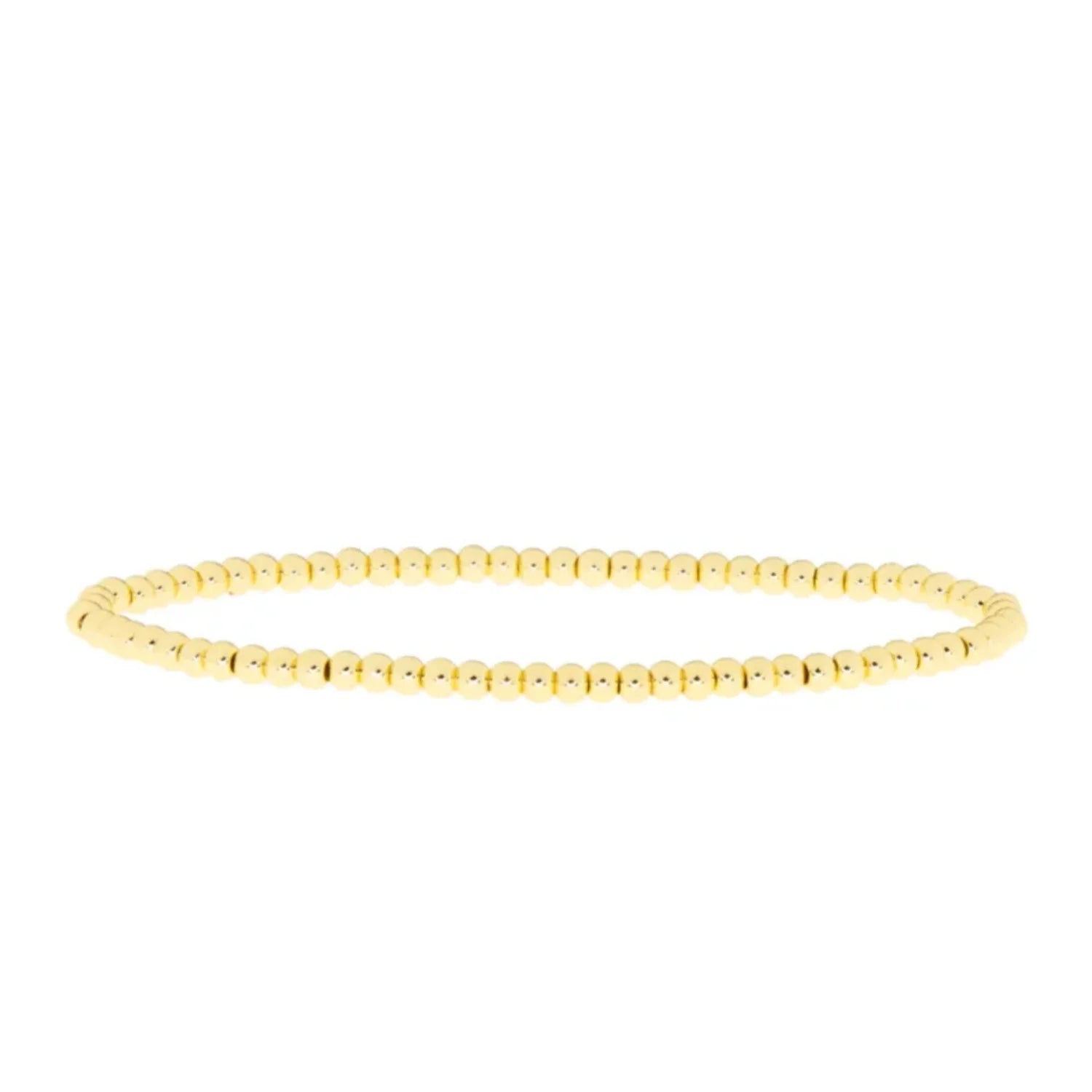 Gold filled stretch bracelet, classic everyday jewelry with elegant minimalist design