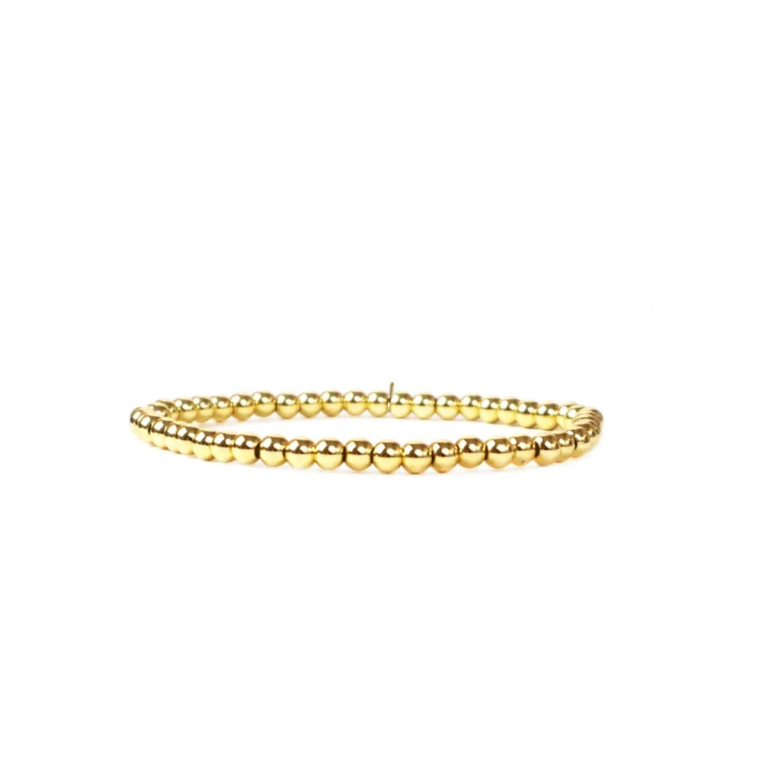 Gold filled stretch bracelet, classic everyday jewelry with elegant minimalist design