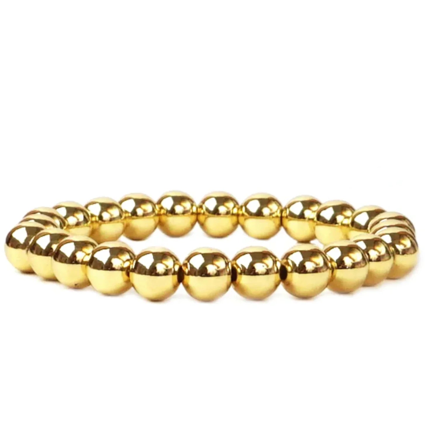 Gold filled stretch bracelet, classic everyday jewelry with elegant minimalist design