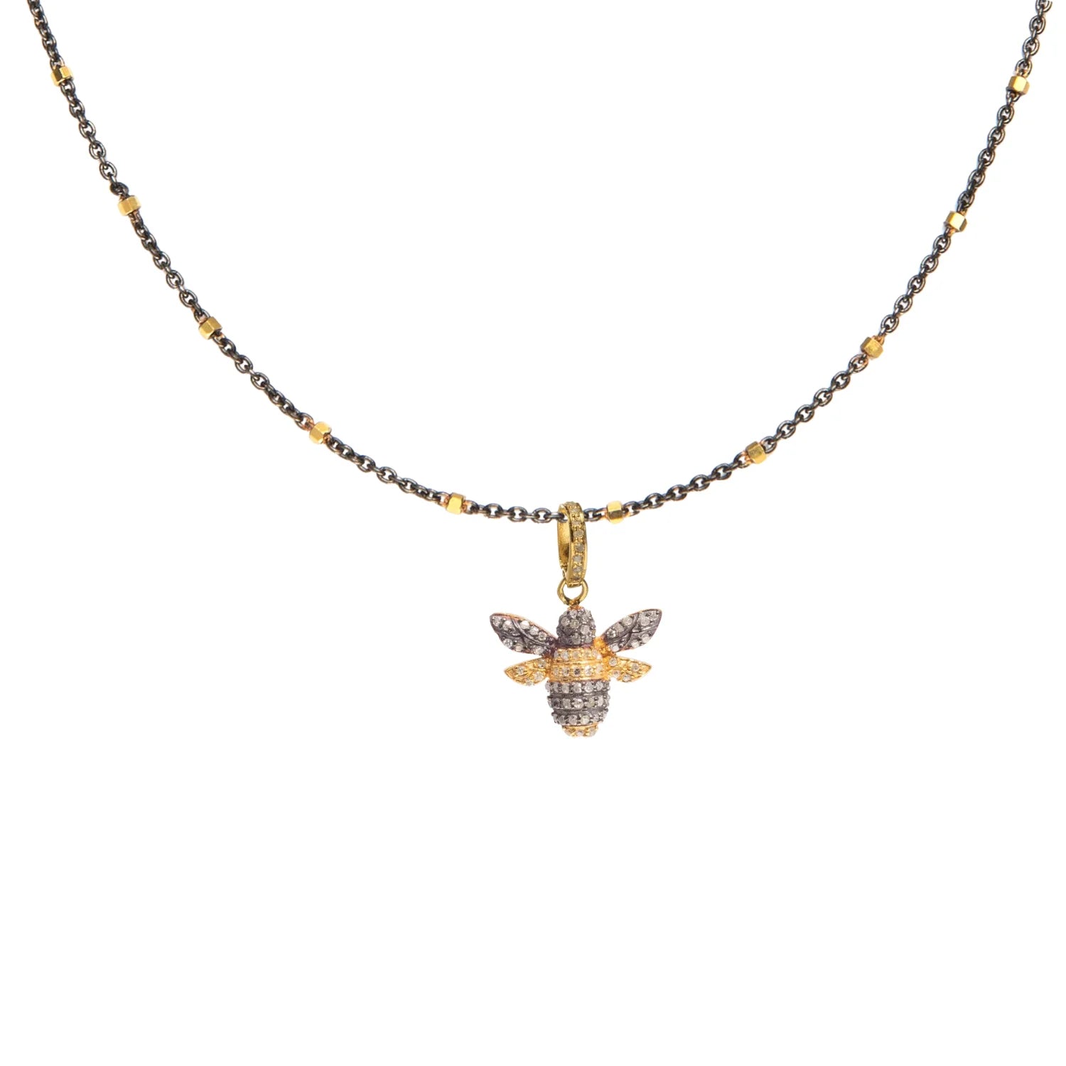Baby Bee necklace with delicate design, charming minimalist jewelry accessory, perfect gift for everyday wear