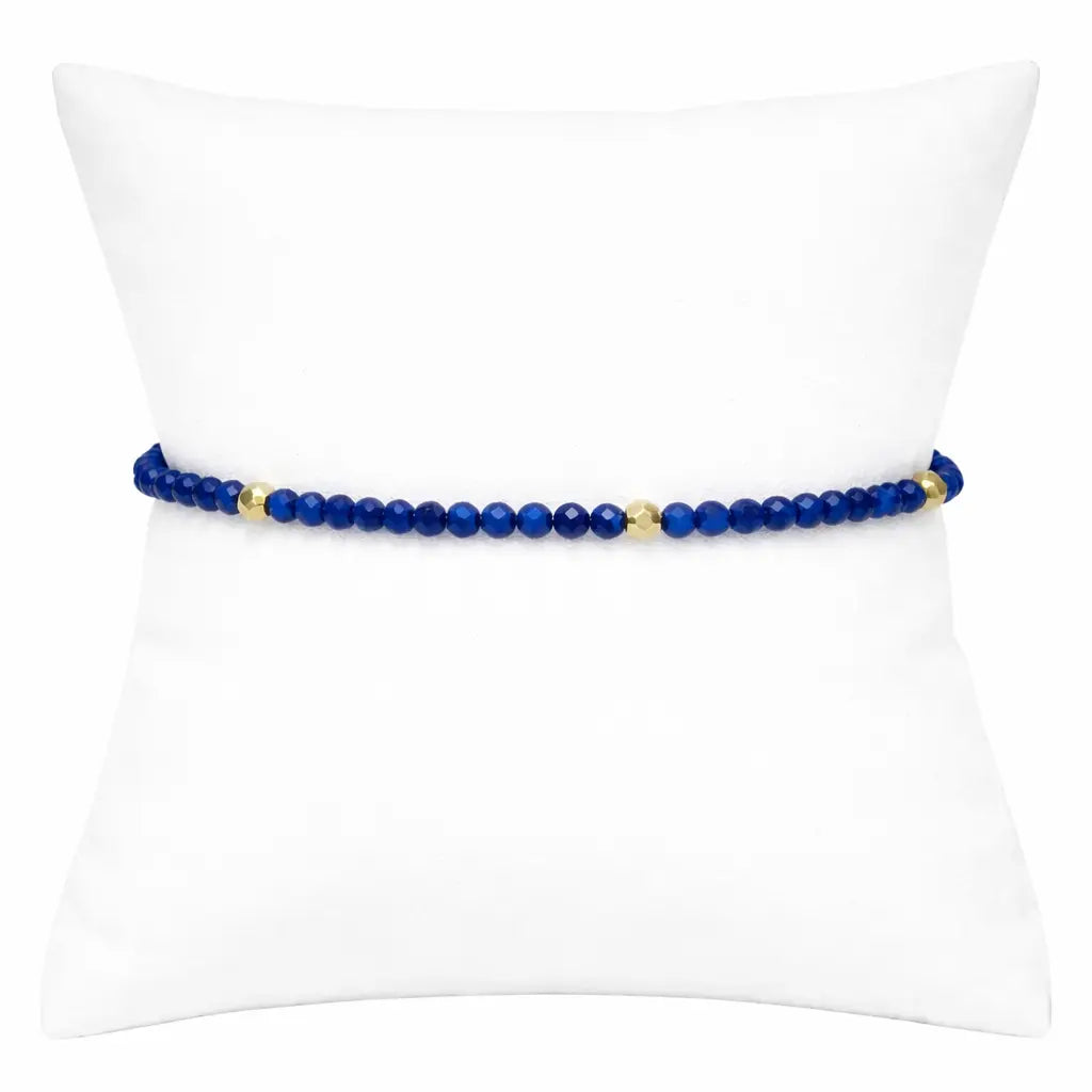 Blue Lapis with Metal Ingot Accents