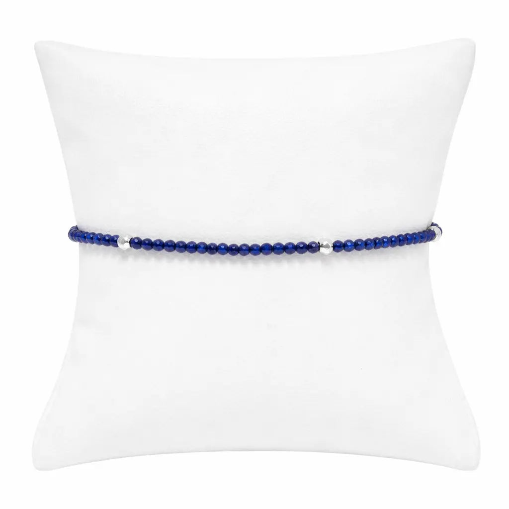 Blue Sapphire with Metal Ingot Accents