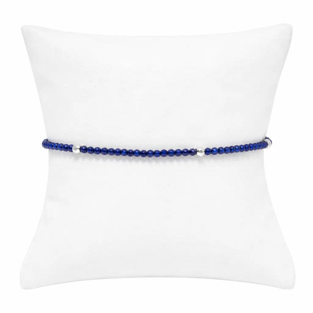 Blue Sapphire with Metal Ingot Accents