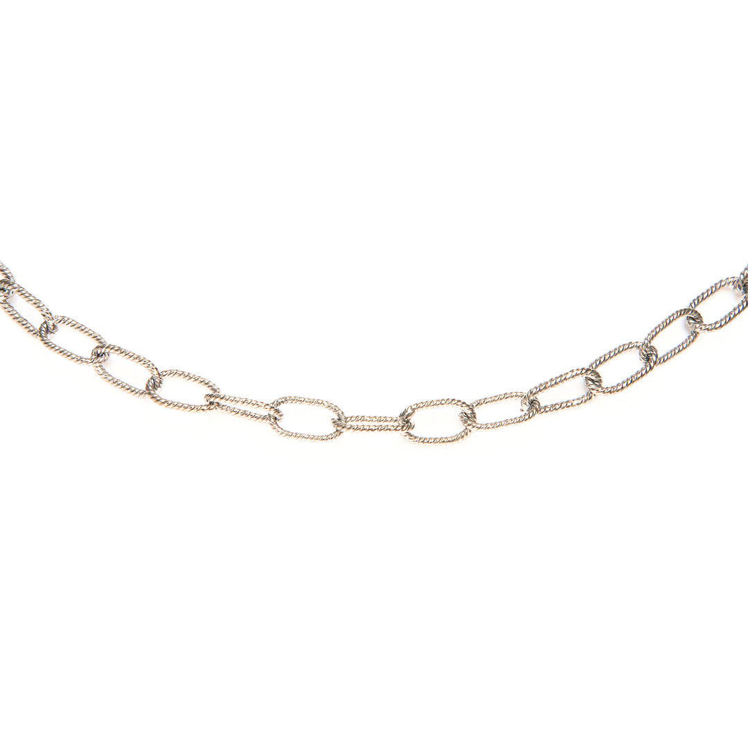 Bright sterling silver large cable chain bracelet, bold modern jewelry with elegant statement design