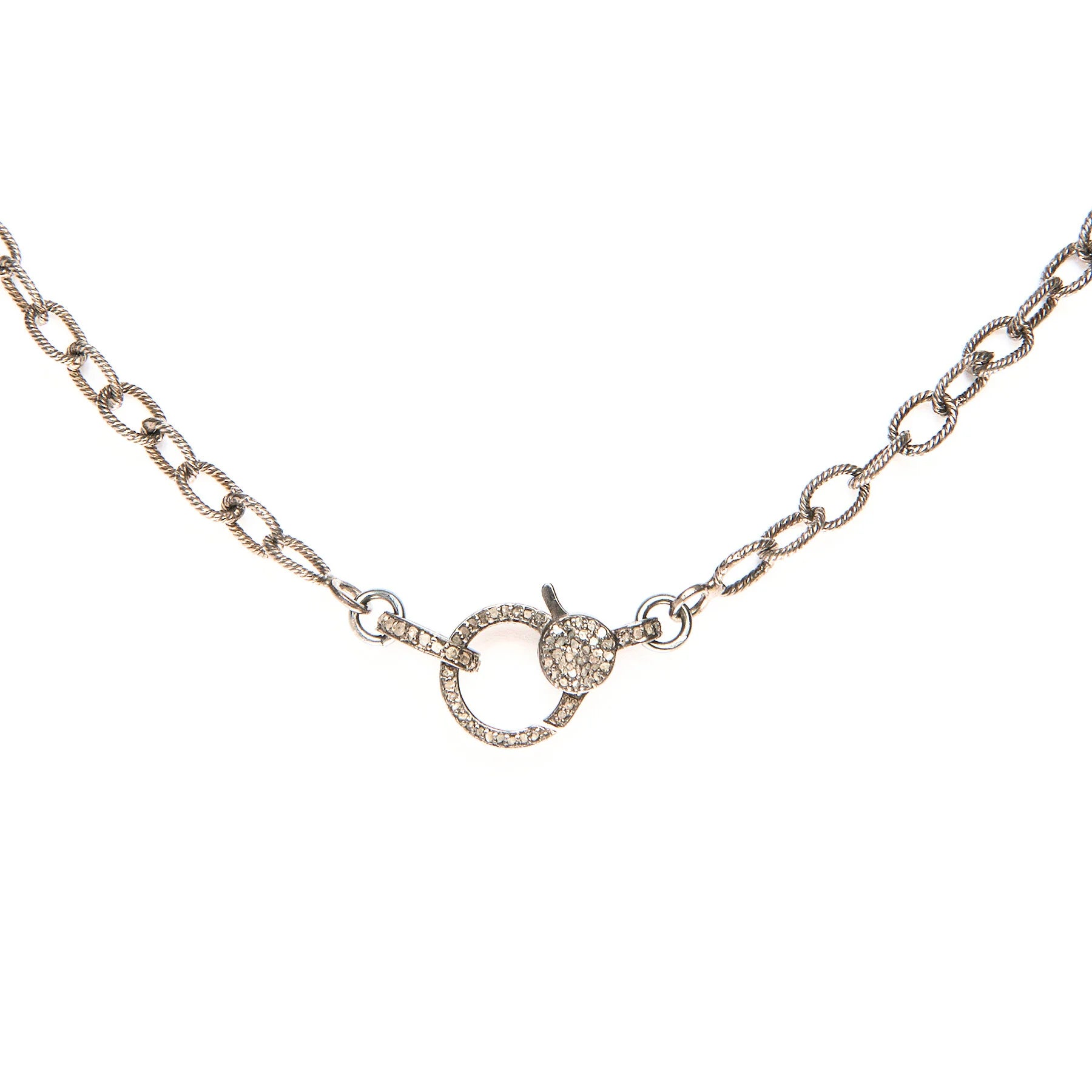 Bright sterling silver small cable chain bracelet with diamond closure, elegant modern jewelry for timeless style