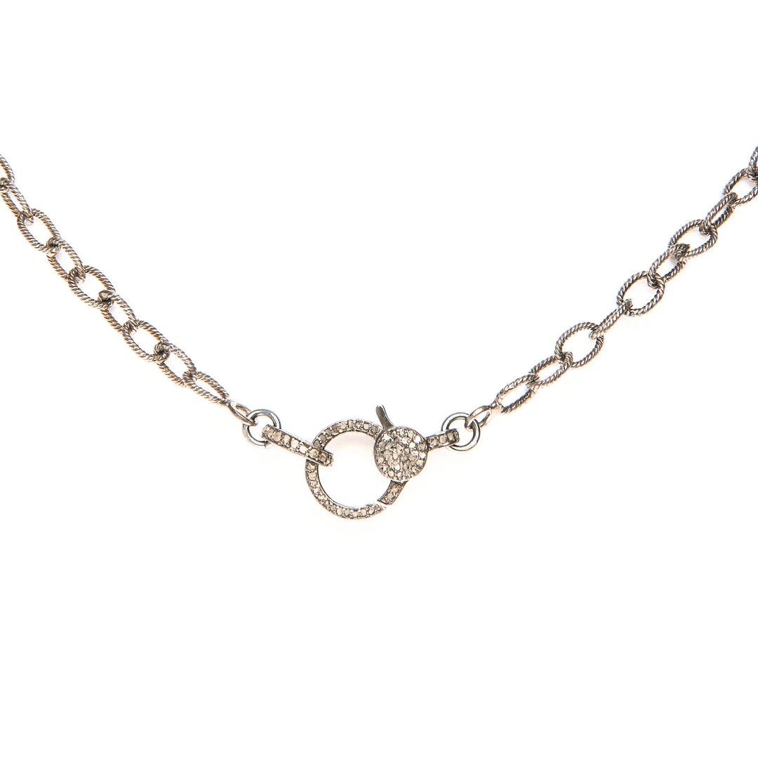 Bright sterling silver small cable chain bracelet with diamond closure, elegant modern jewelry for timeless style