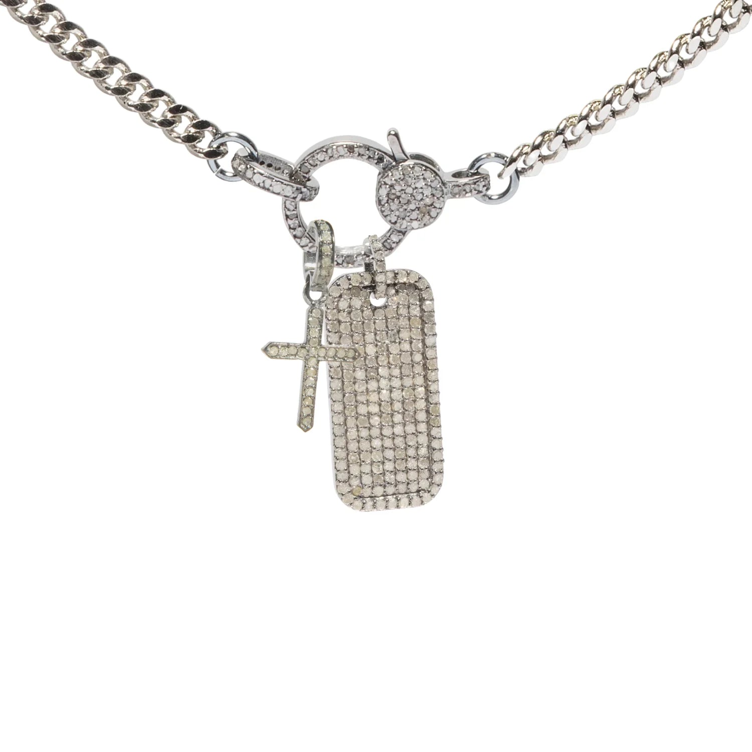Minimalist cross charm necklace, elegant religious jewelry accessory for everyday wear and timeless style