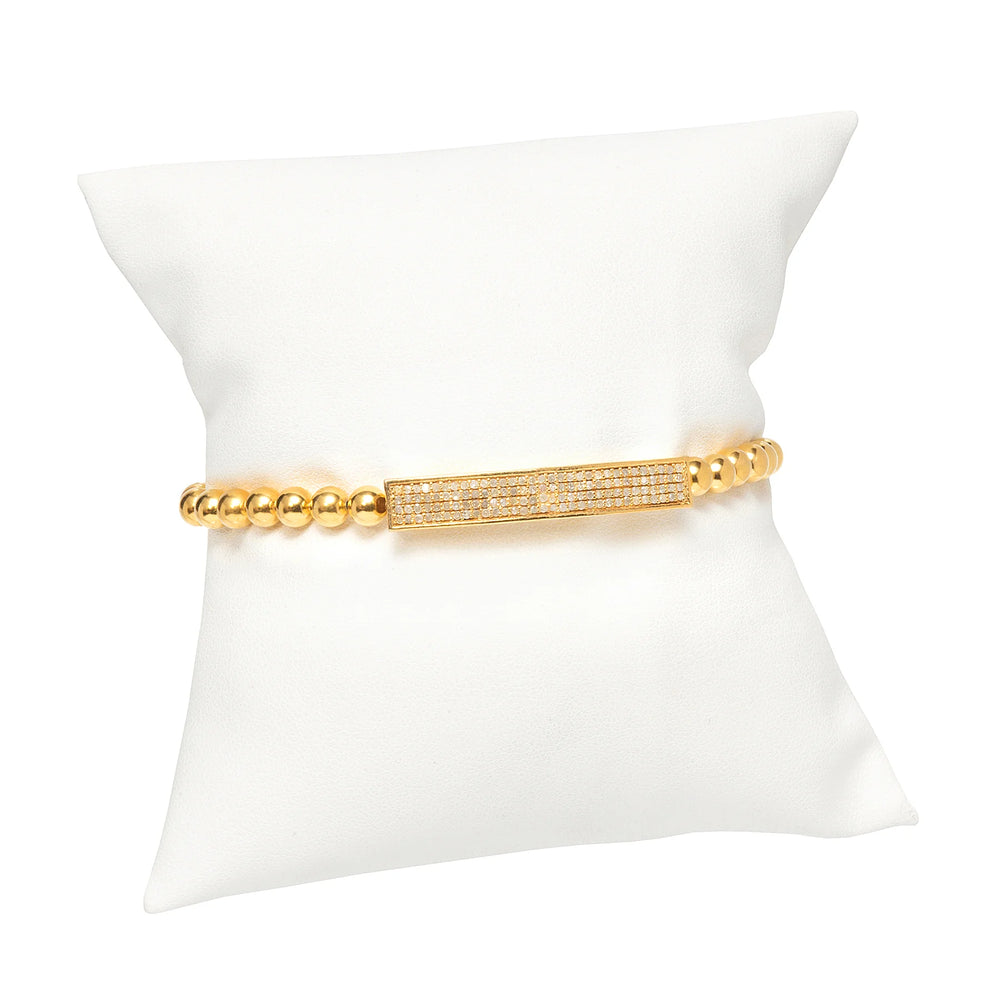 Diamond bar bracelet, sleek modern jewelry with sparkling bar design for elegant style