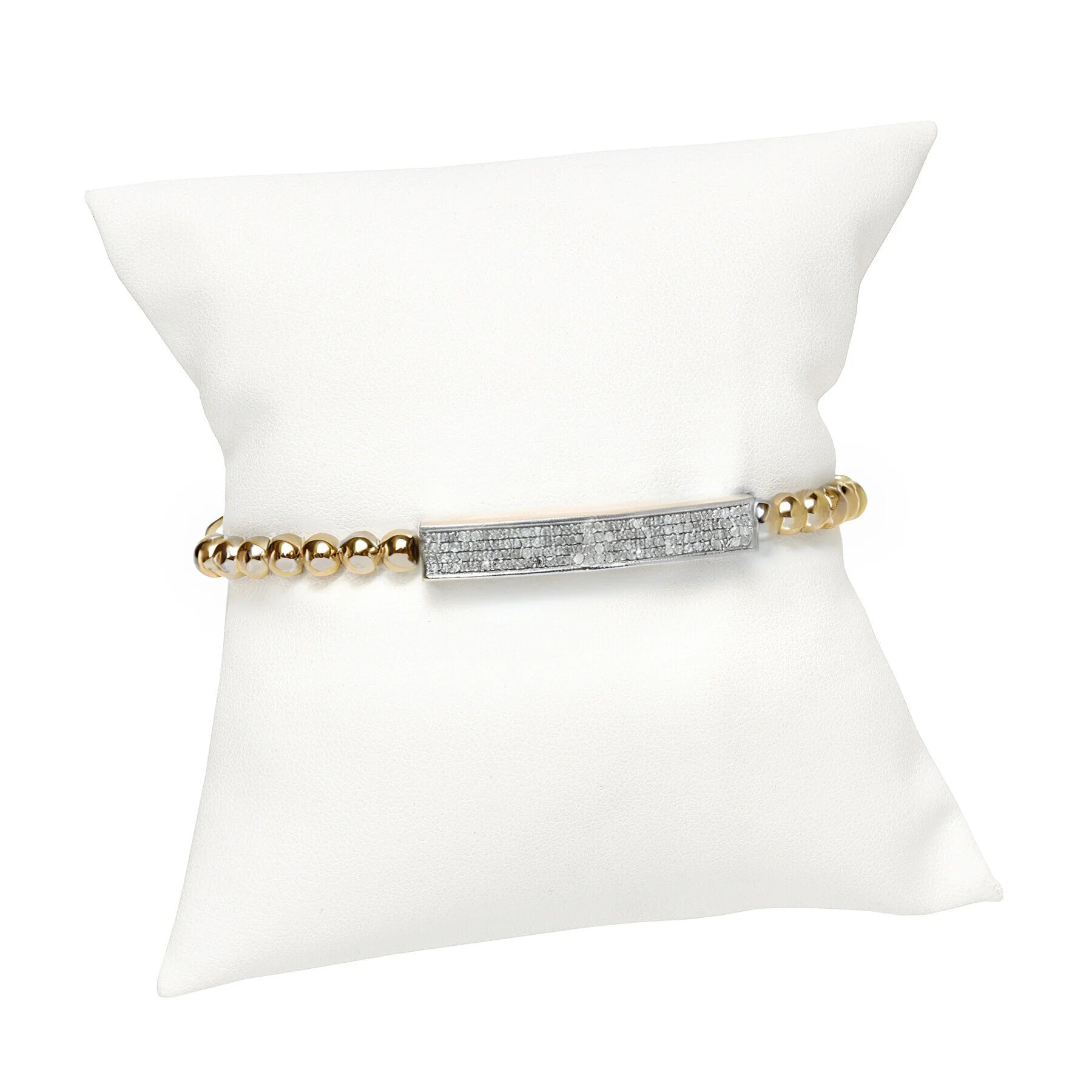 Sleek Diamond Bar Bracelet with sparkling stones. A timeless jewelry piece, perfect for layering, gifting, and adding elegance to any occasion.