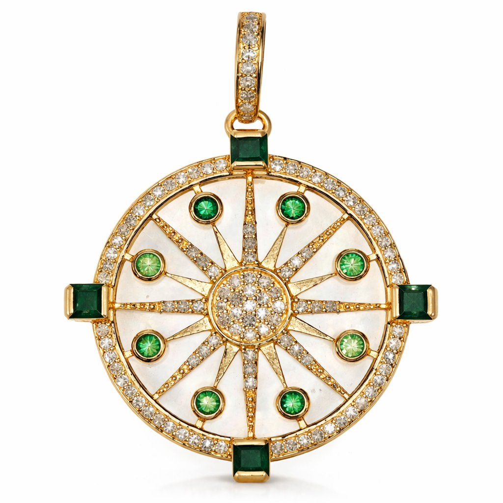 Starburst Emerald Medallion