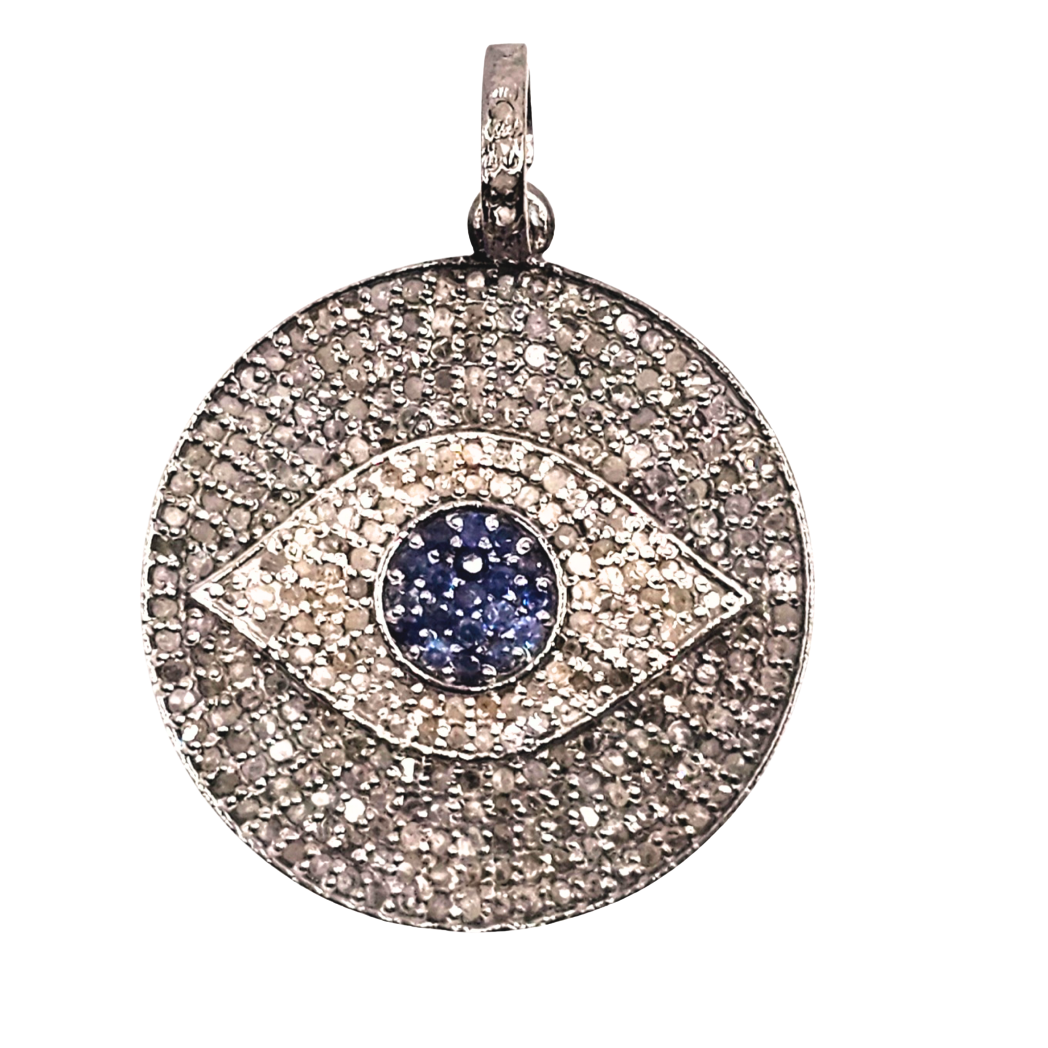 Evil Eye Silver & Sapphire XL