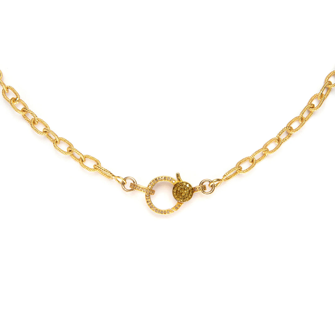 Gold small cable chain bracelet with diamond closure, elegant minimalist jewelry for timeless modern style