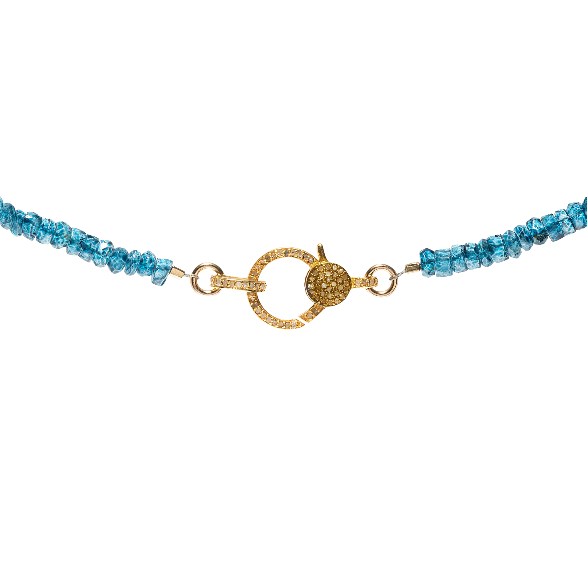 London Blue Topaz with Diamond Closure