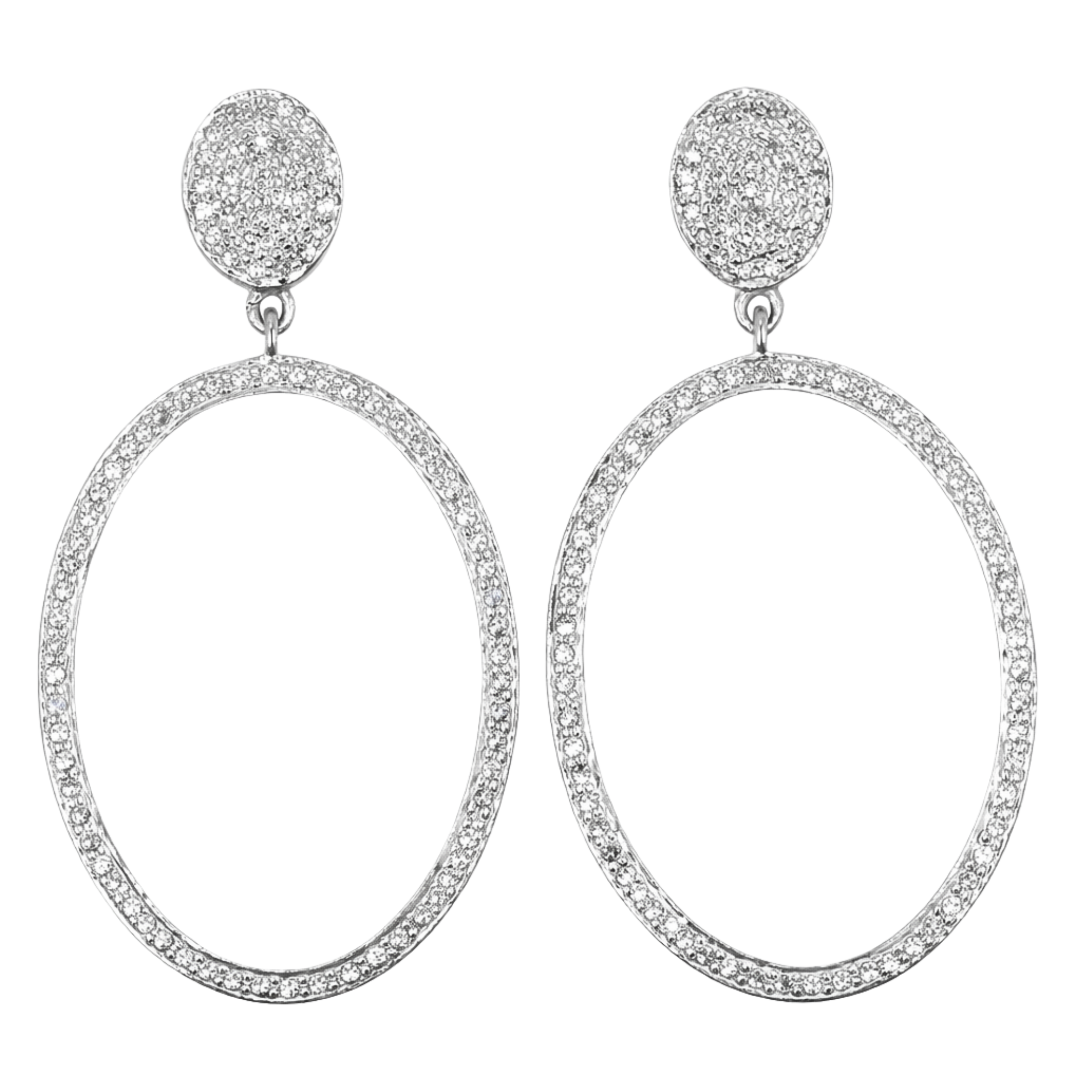 Oval Drop All Diamonds