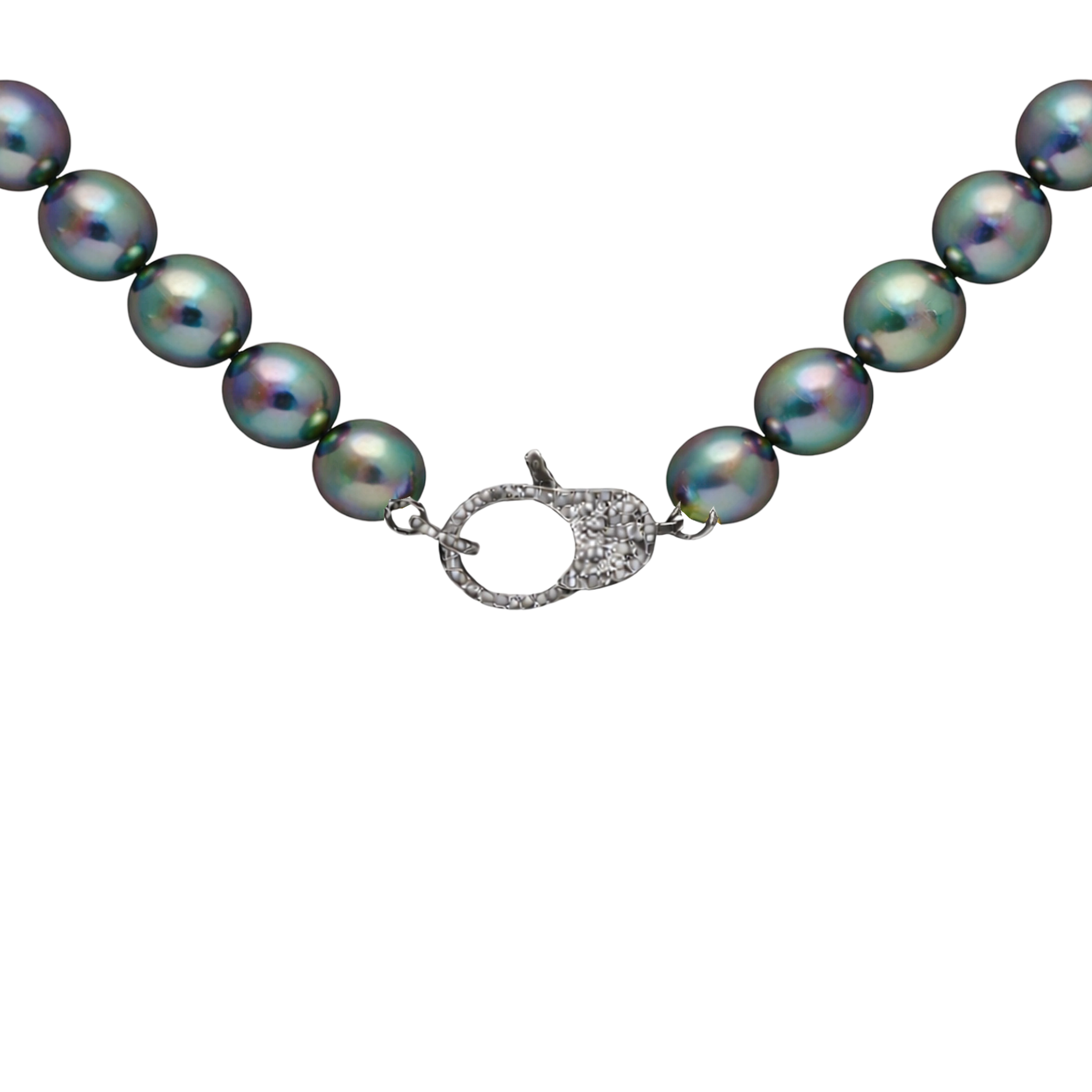 Peacock Freshwater Pearl with Diamond Closure - Medium