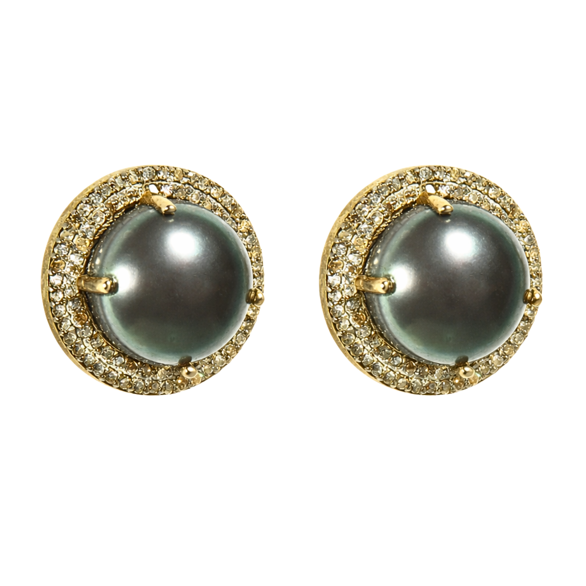 Peacock Pearl & Diamond Post