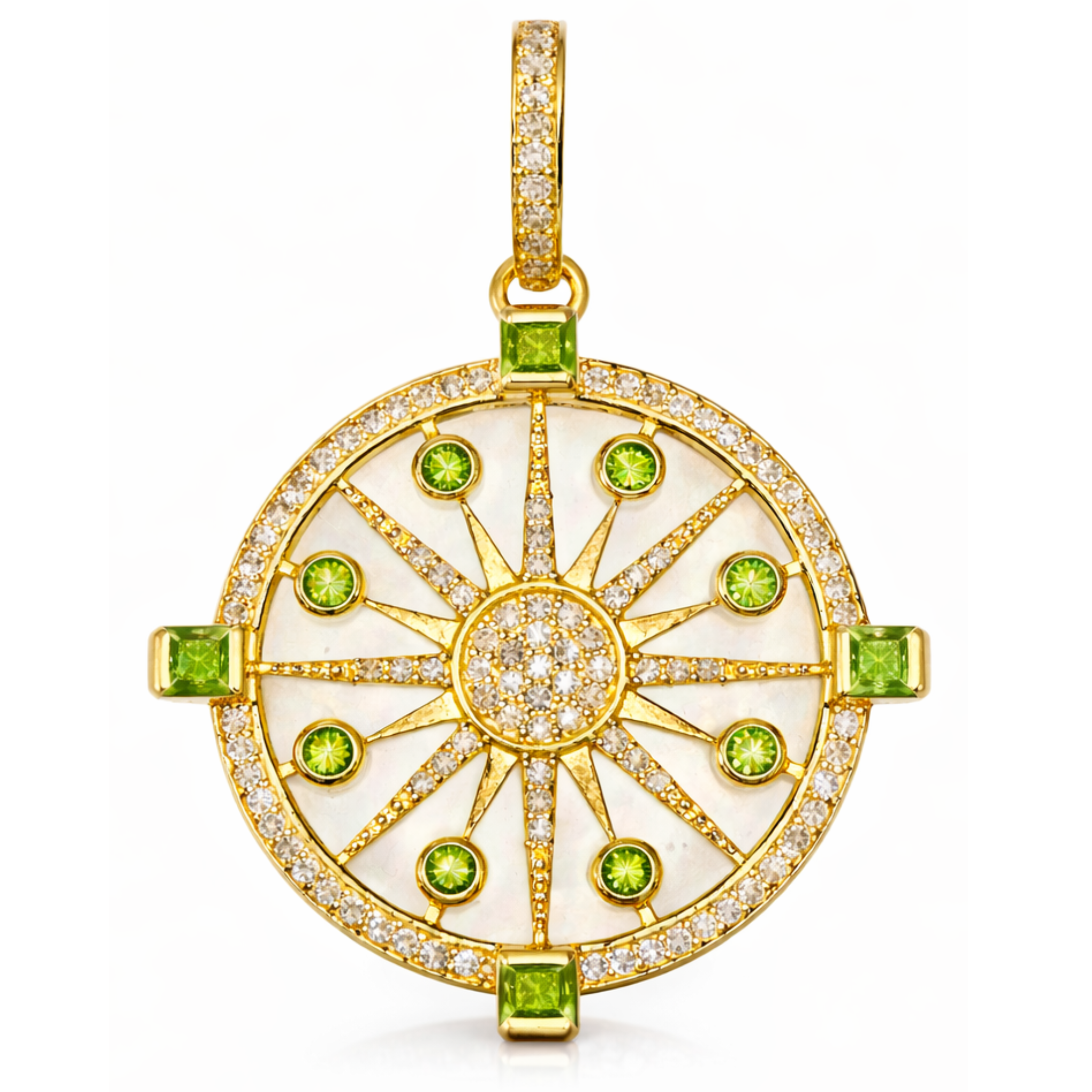 Starburst Peridot Medallion