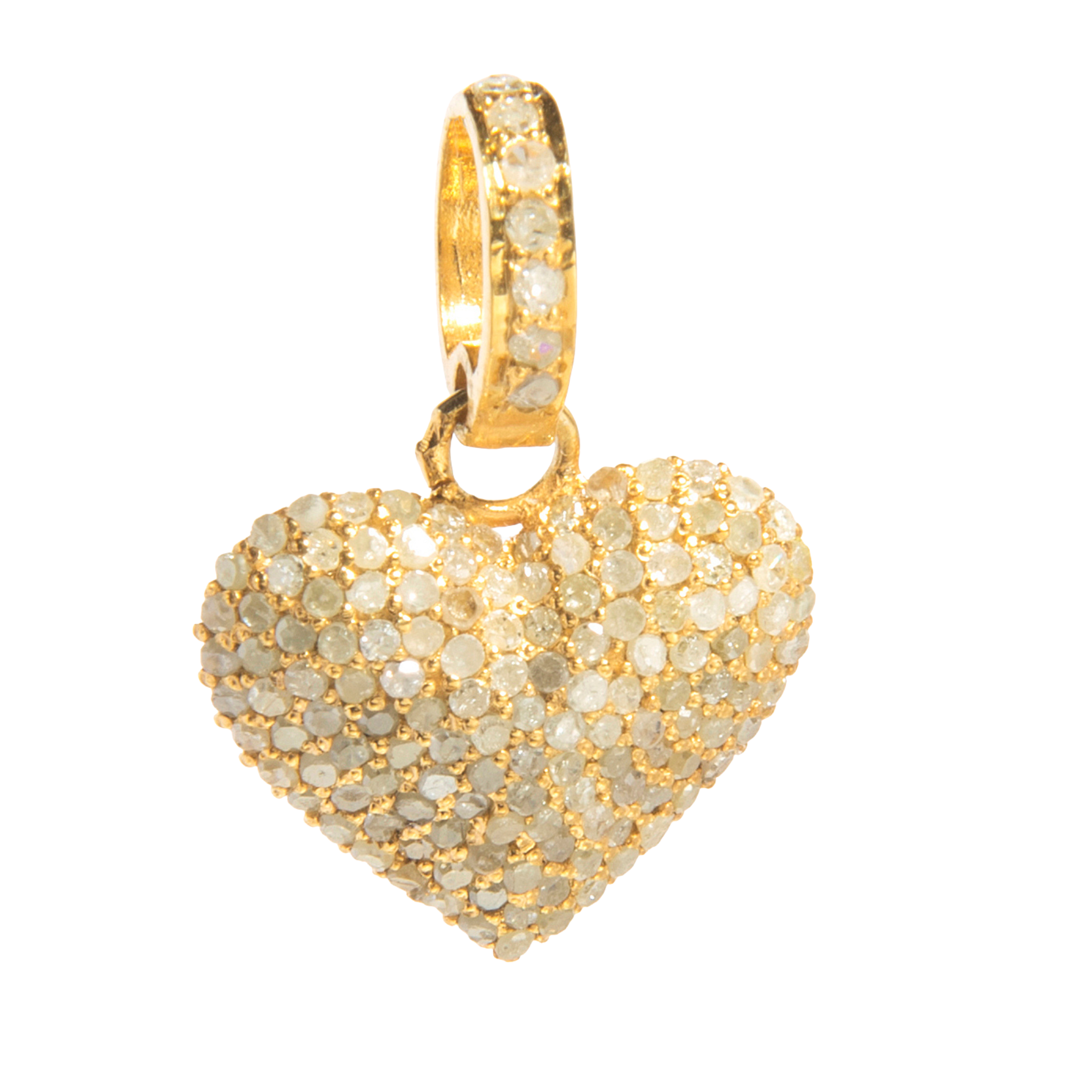 Heart Puffy Diamonds