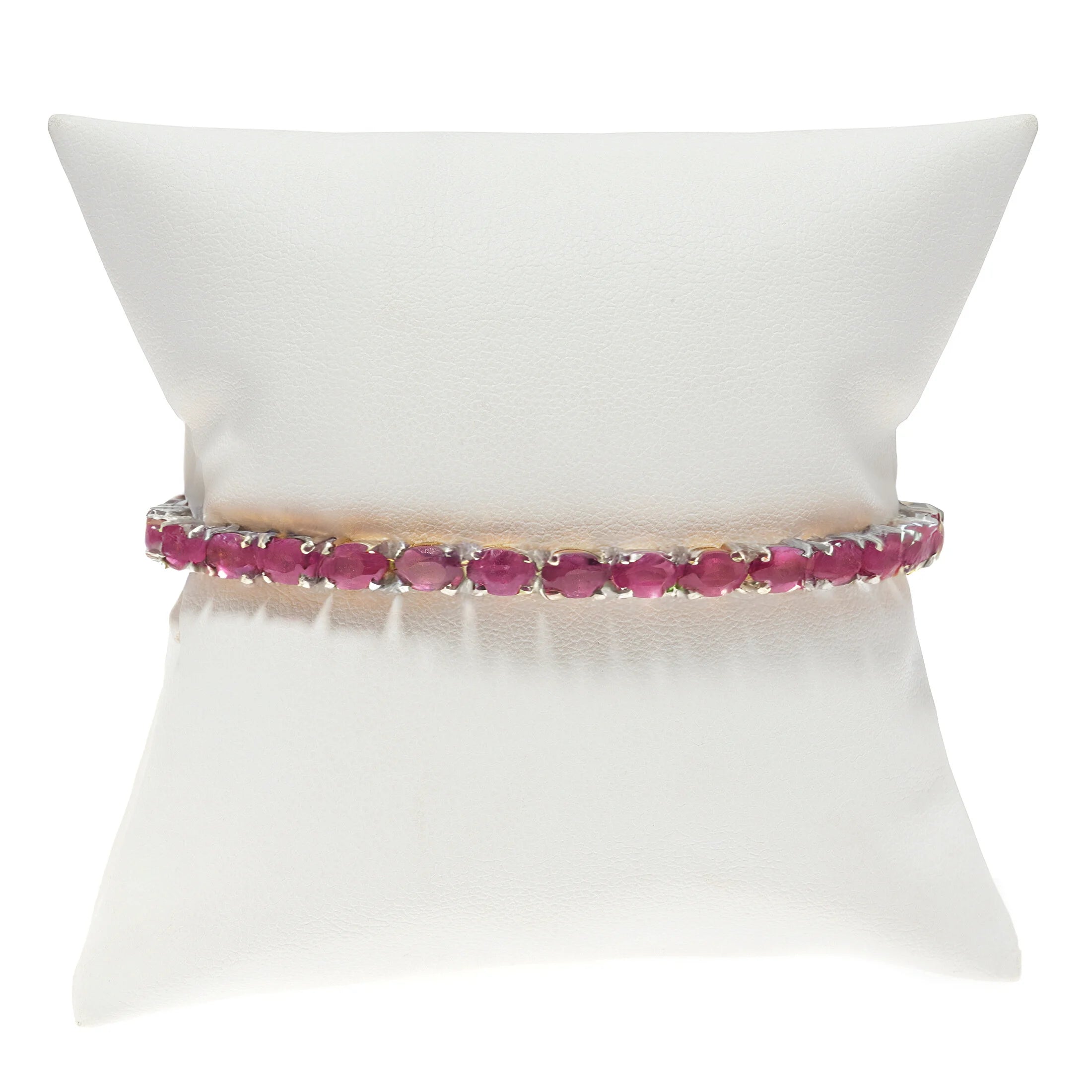 Ruby tennis bracelet, elegant red gemstone jewelry for timeless luxury style