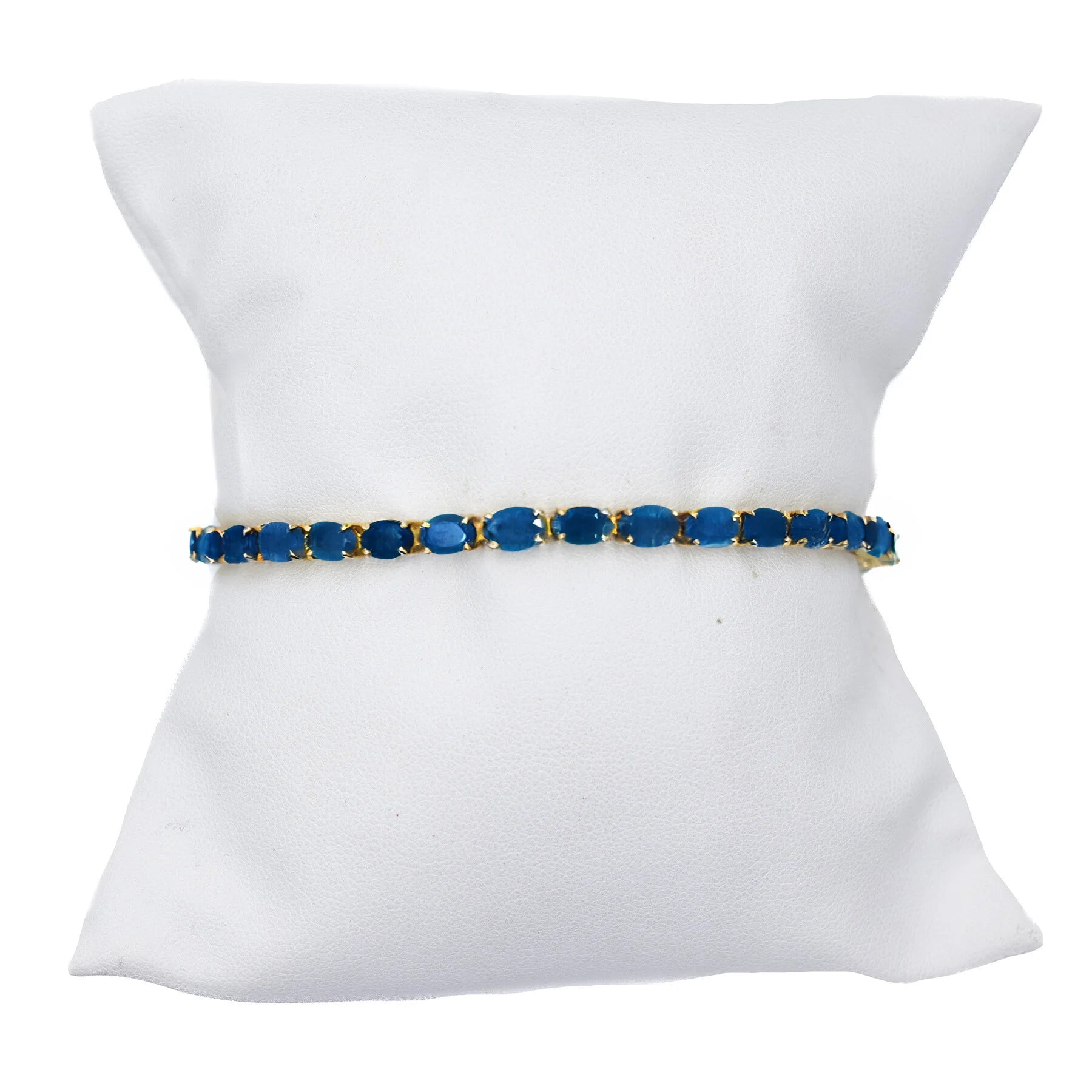 Sapphire tennis bracelet, classic blue gemstone jewelry for timeless elegance