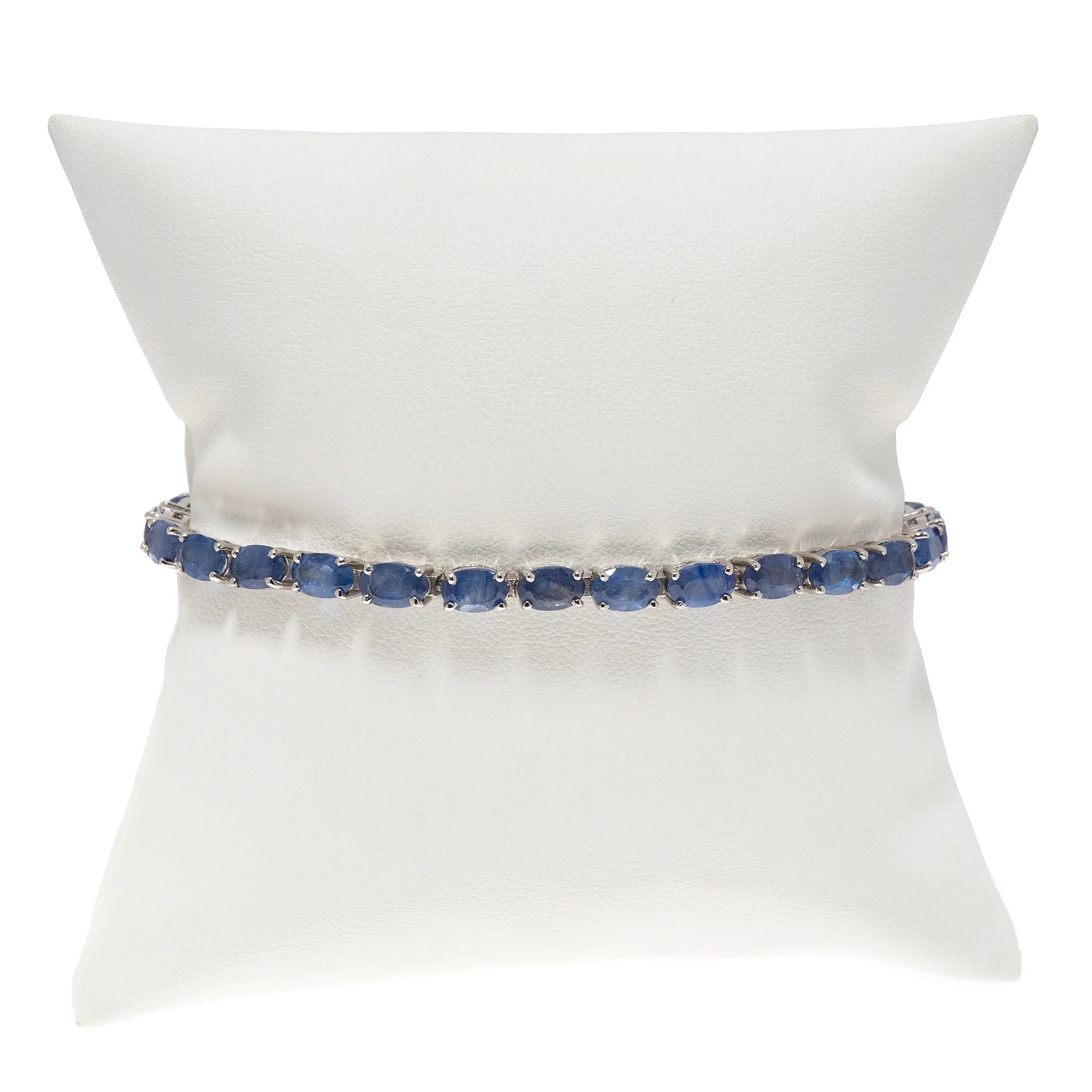 Sapphire tennis bracelet, classic blue gemstone jewelry for timeless elegance