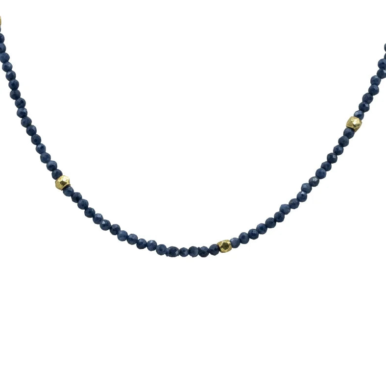 Elevate your look with the Semi Precious Necklace featuring gold accents and natural gemstones. A versatile piece for everyday wear or meaningful gifting.