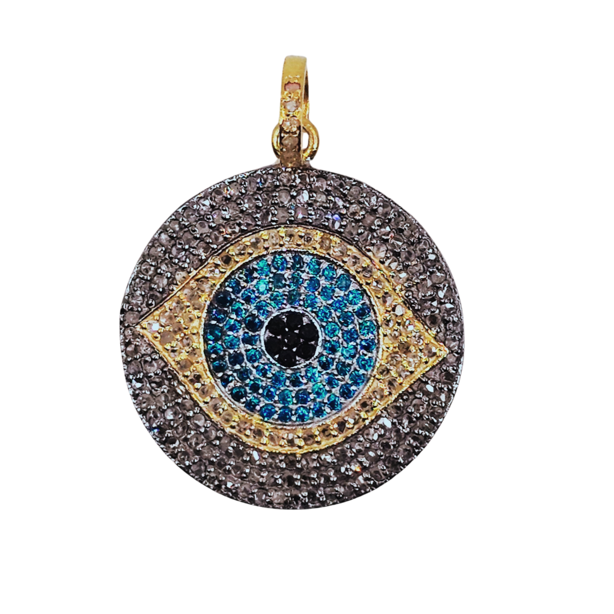 Evil Eye Gold & Turquoise XL