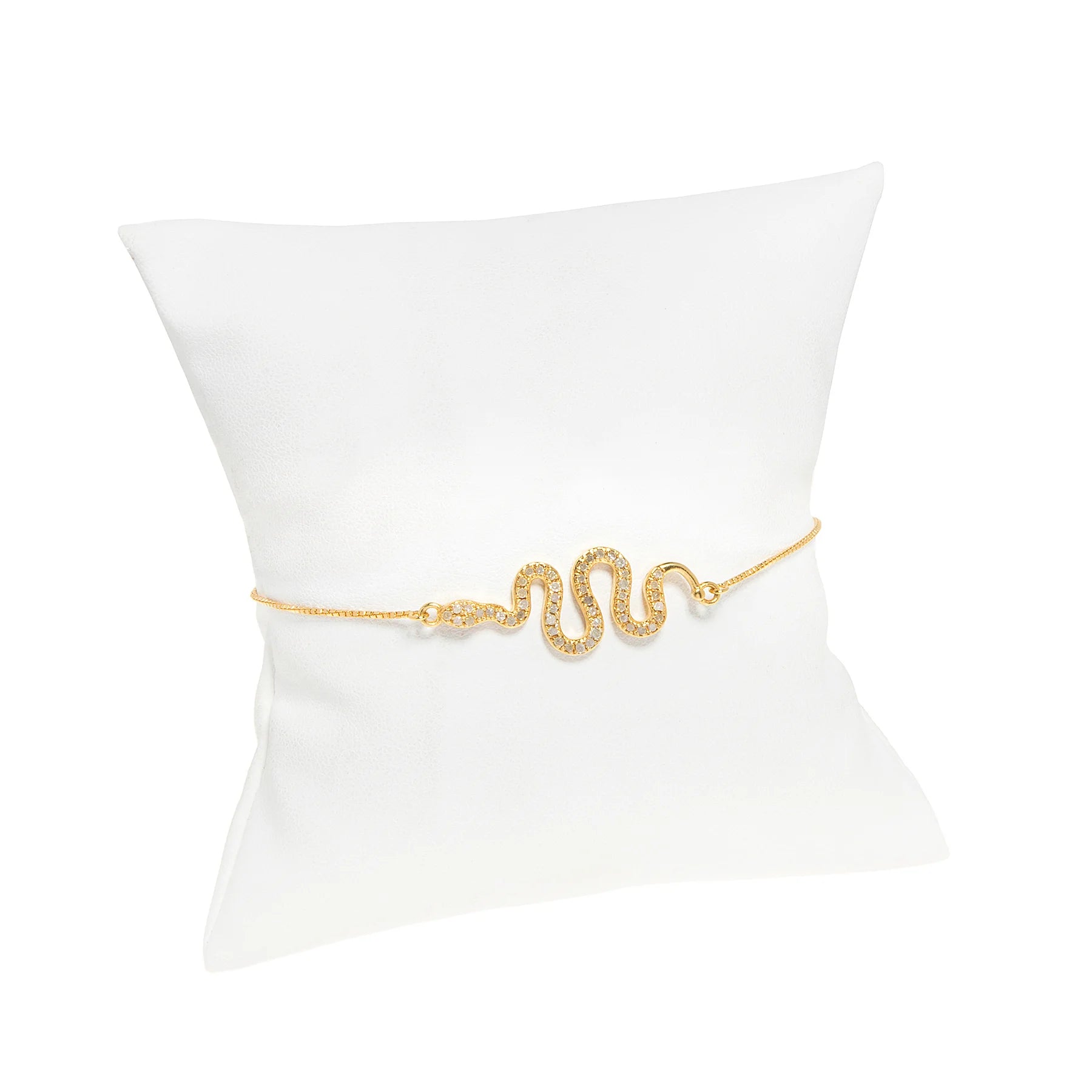 Snake and chain bracelet, edgy modern jewelry with bold serpent-inspired design