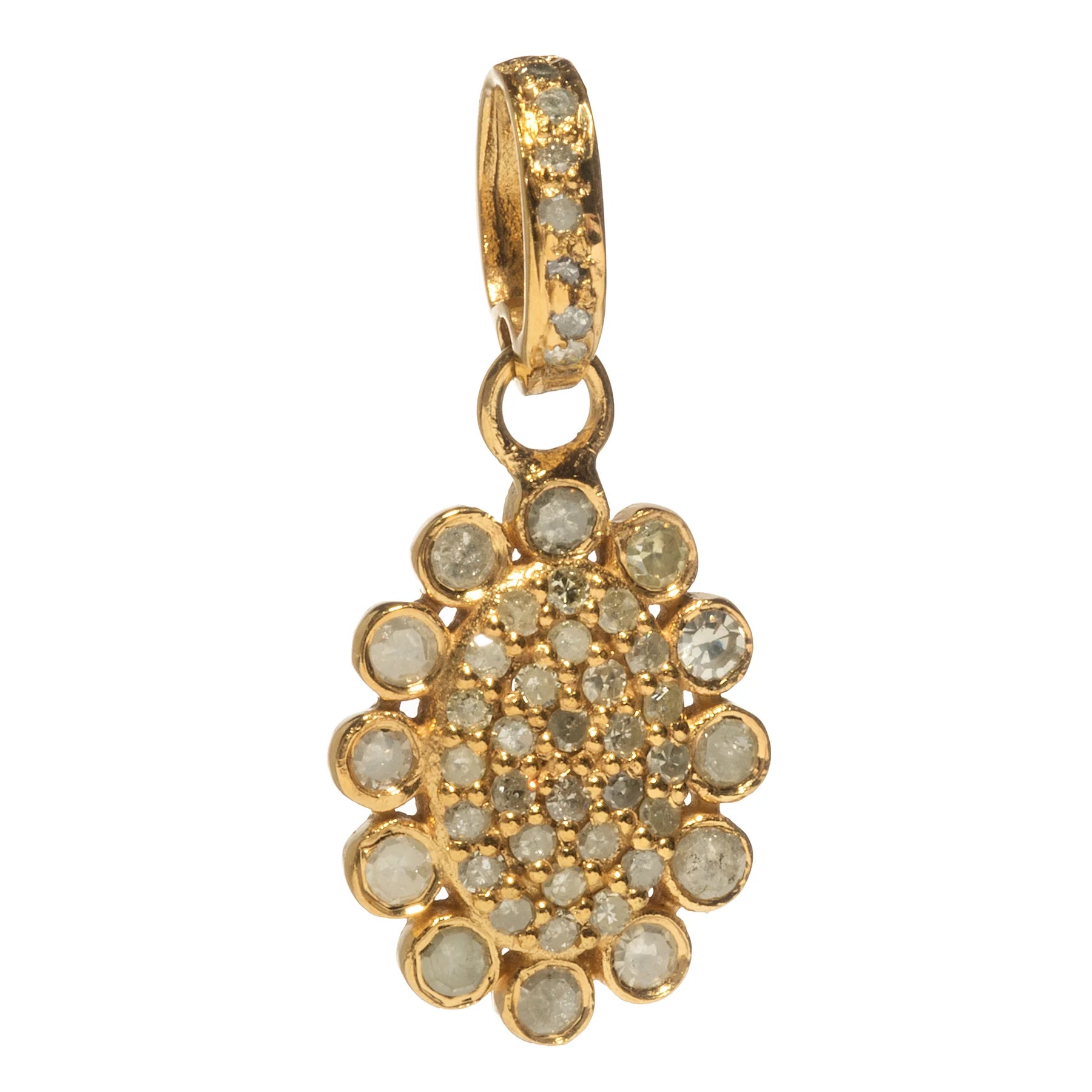 Sunflower charm pendant – detailed floral jewelry piece representing warmth and happiness

