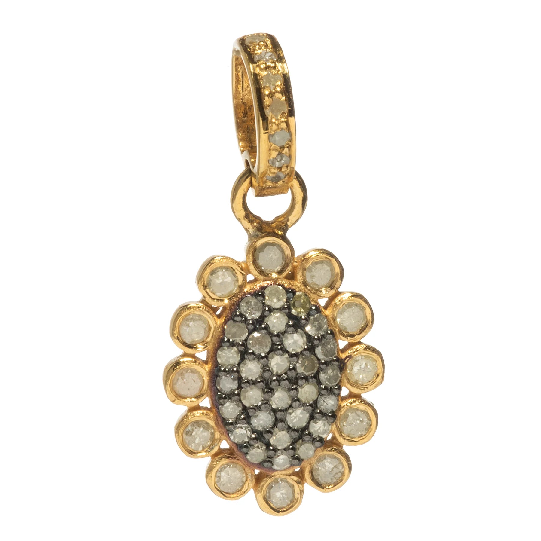 Sunflower charm pendant – detailed floral jewelry piece representing warmth and happiness