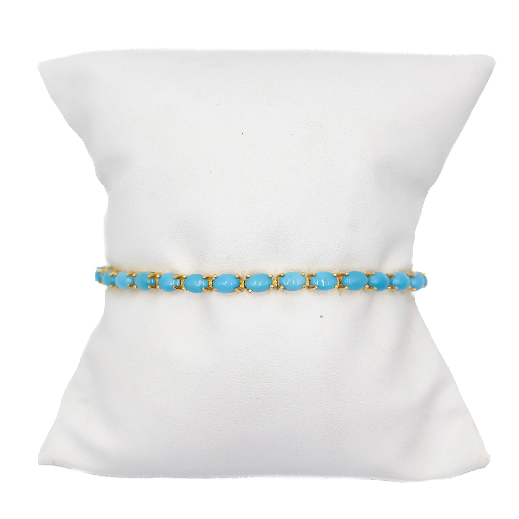 Turquoise tennis bracelet, vibrant blue gemstone jewelry for elegant modern style