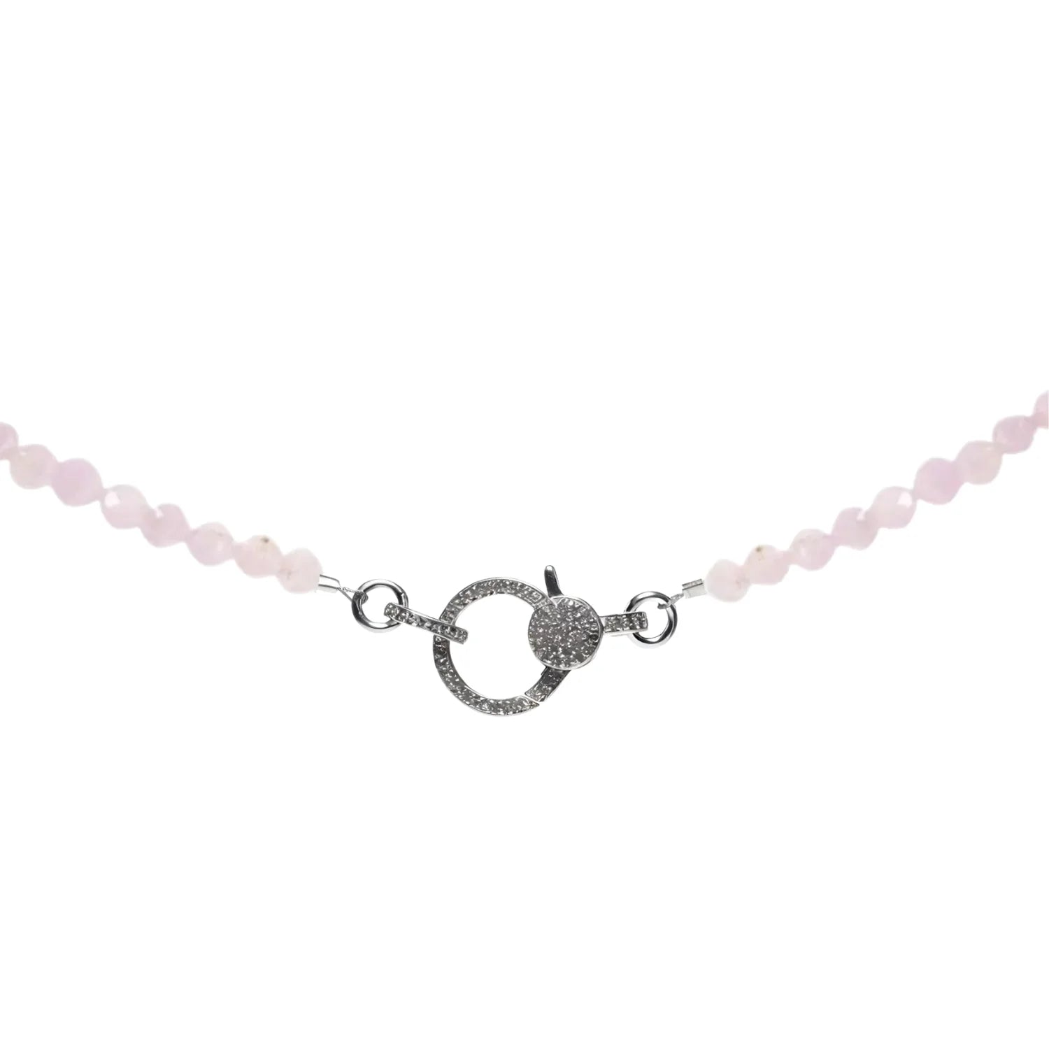 Kunzite with Diamond Closure