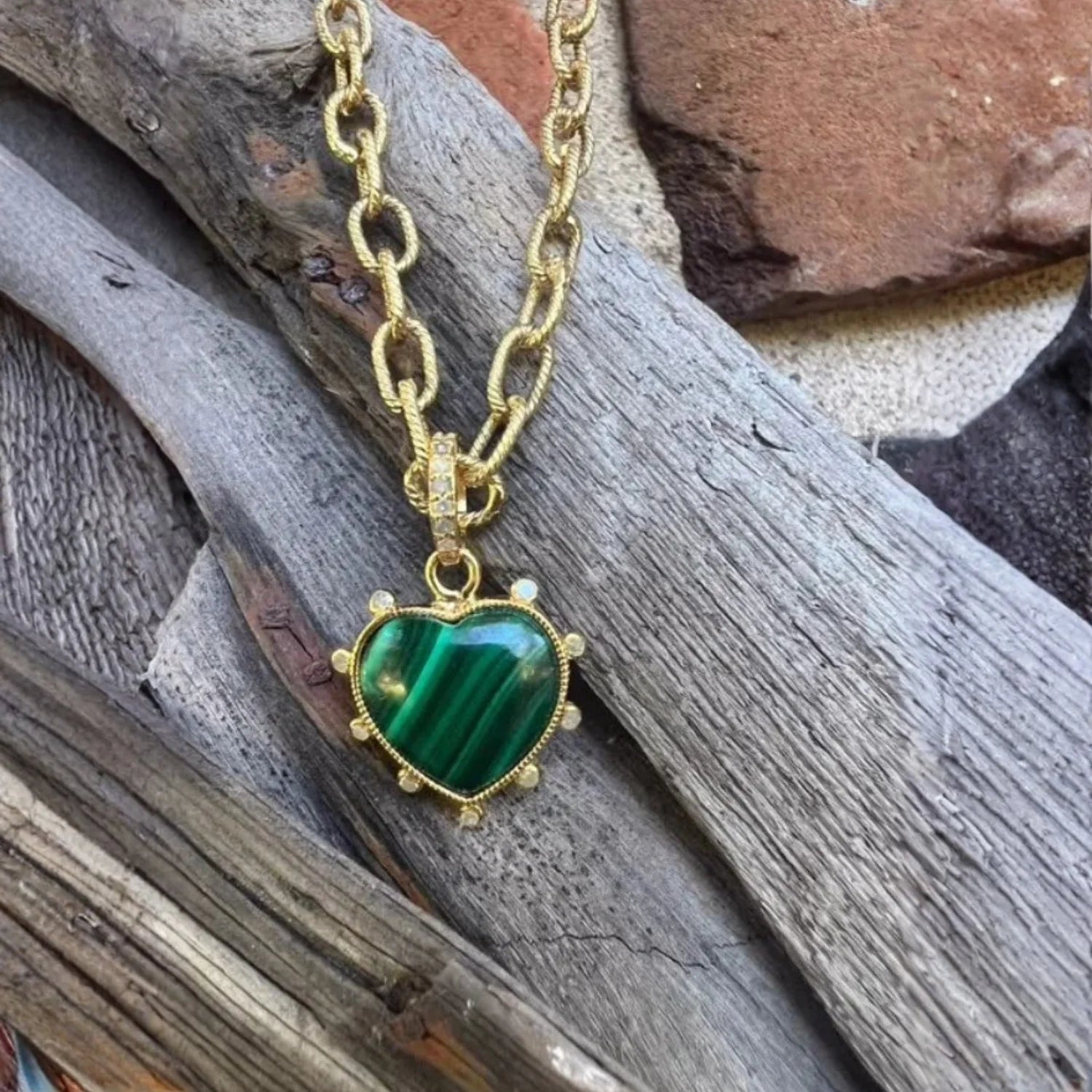 Heart Malachite