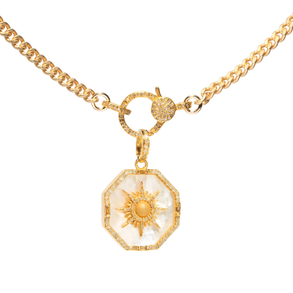 Starburst Octagon Diamond Mother of Pearl