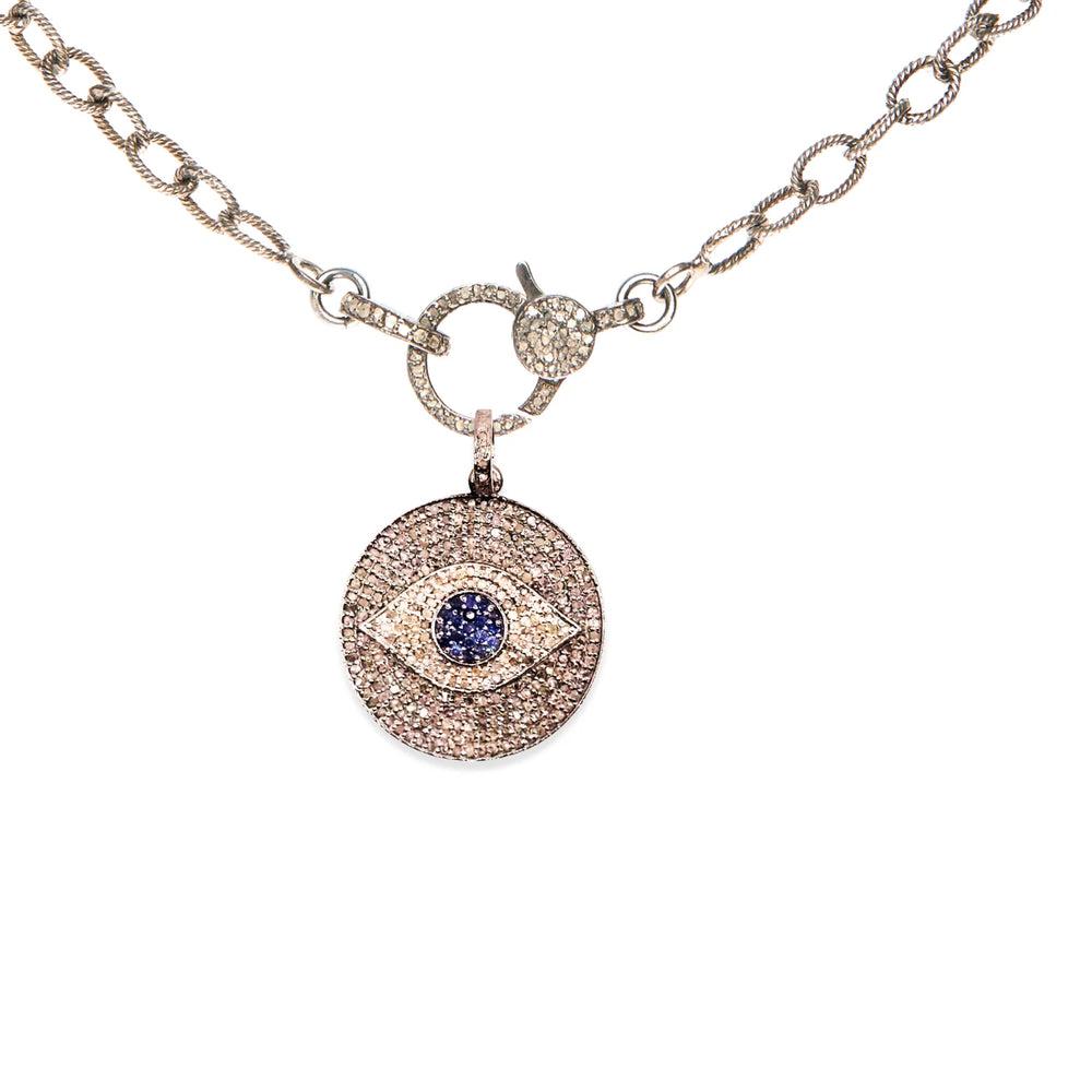Evil Eye Silver & Sapphire XL