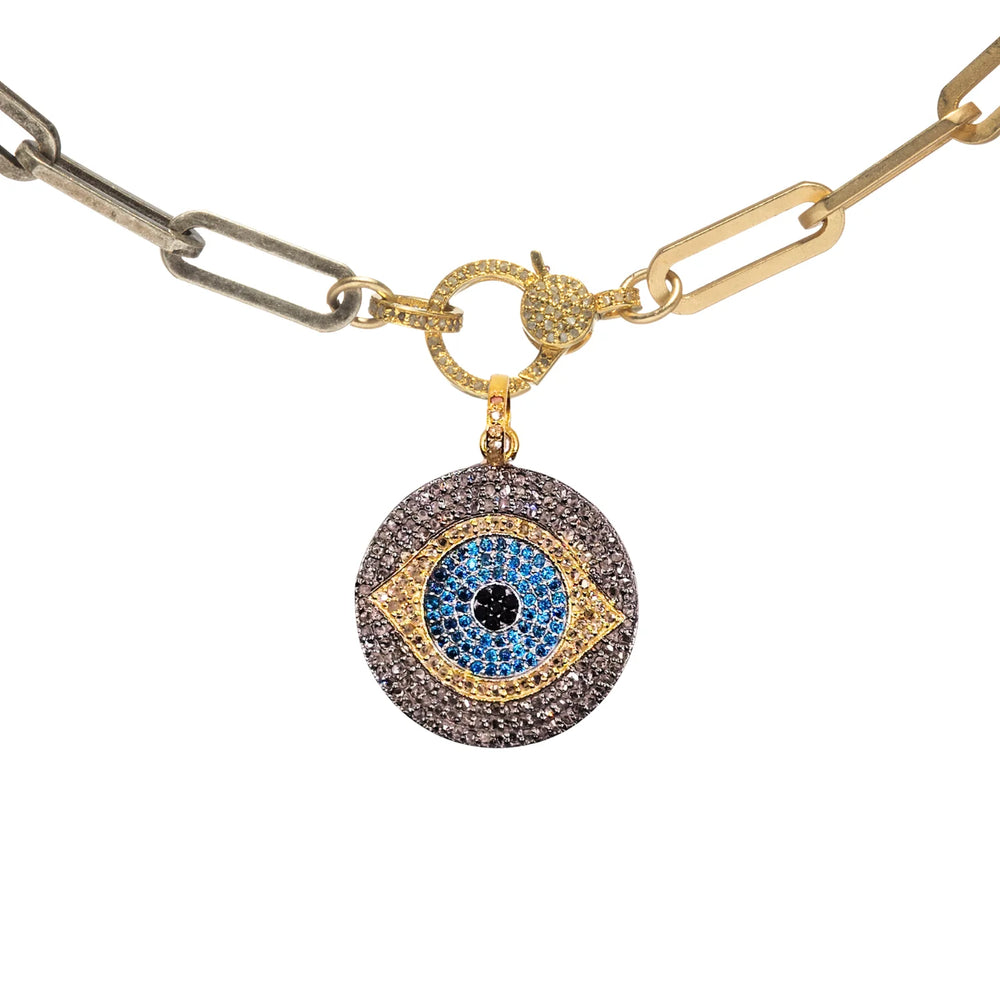 Evil Eye Gold & Turquoise XL