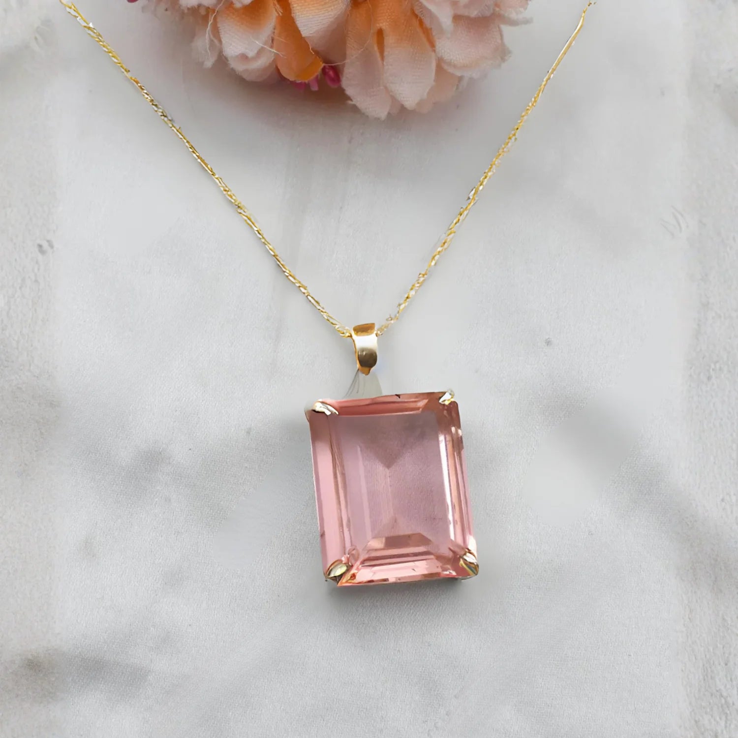 Emerald Cut Morganite XL