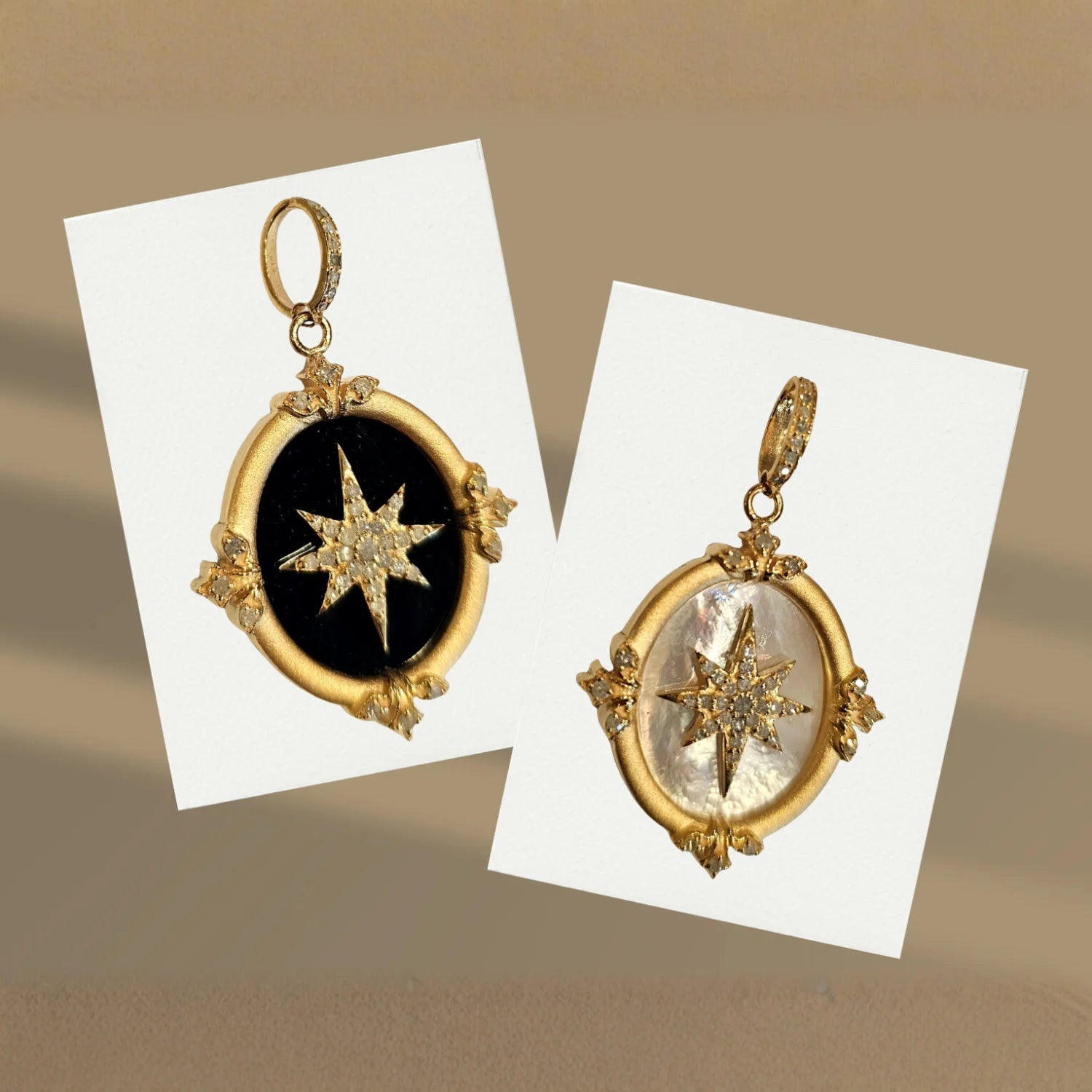 Star Mirror Black Onyx Medallion