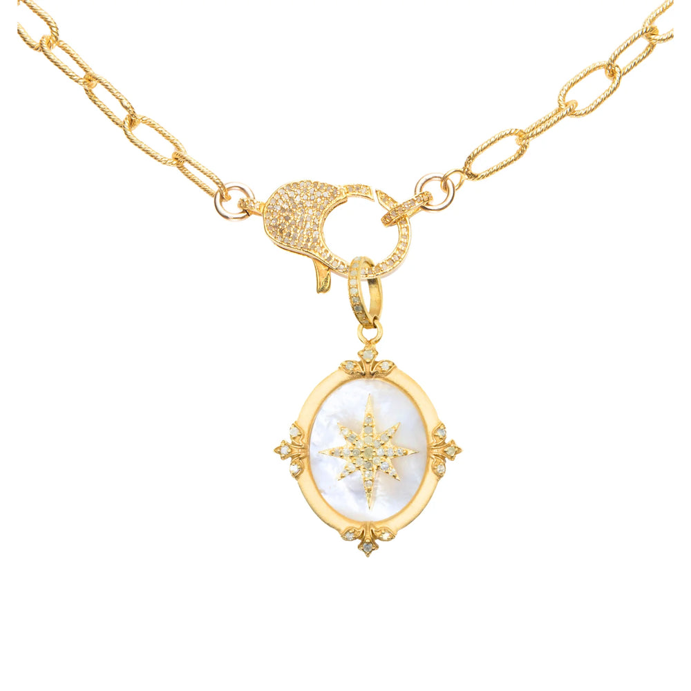 Star Mirror Mother of Pearl Medallion